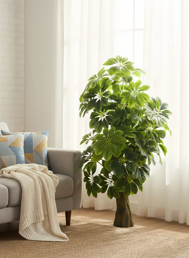 Sharpdo 110cm Artificial Plant, Artificial Flower, Fresh And Natural Artificial Greenery, Large Leaves, Suitable For Indoor And Outdoor Decoration. - Image 3